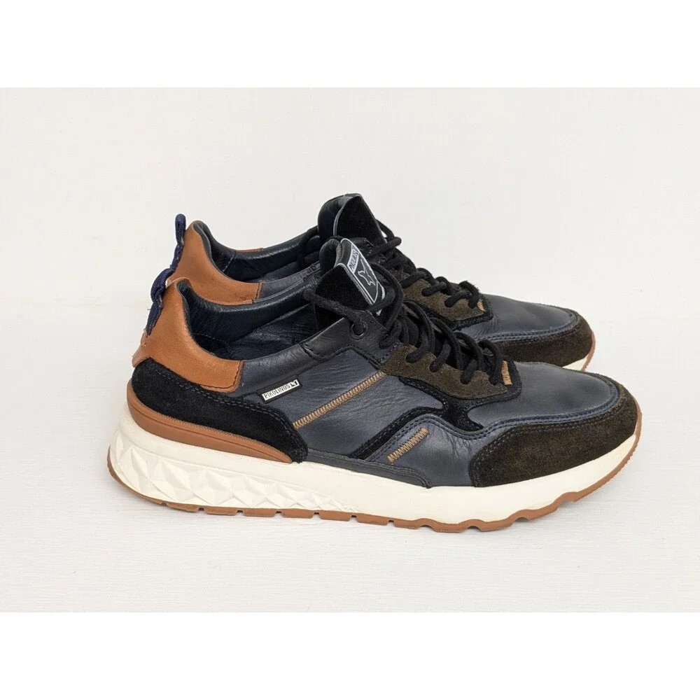 Pikolinos Aranda Sneakers EU 40 / US 7/ 7.5 Blue Suede & Brown Comfort Shoes